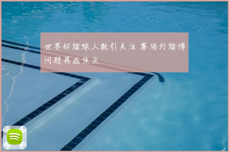 世界杯赌球人数引关注 赛场外赌博问题再成焦点