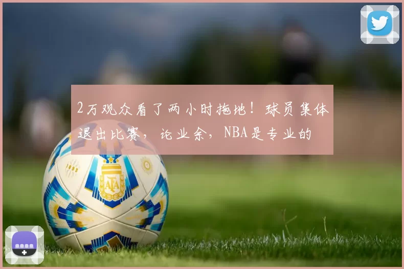 2万观众看了两小时拖地!球员集体退出比赛,论业余,NBA是专业的